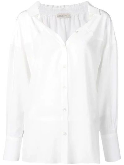 Emilio Pucci White Silk Shirt