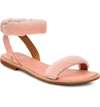 Ugg Fluff Springs Genuine Shearling Sandal In Sunset