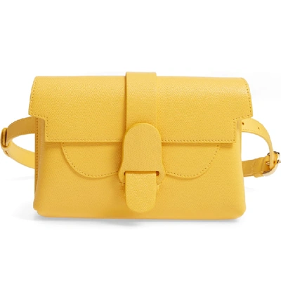 Senreve Aria Leather Belt Bag - Yellow In Dandelion