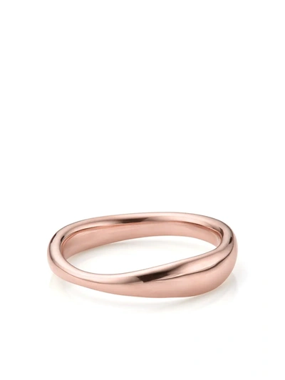 Monica Vinader Rose Gold Plated Vermeil Silver Nura Reef Stacking Ring In Rose Gold Vermeil