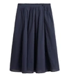 Alex Mill Cotton Midi Skirt In Navy