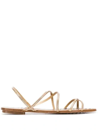 Pedro Garcia Esme Sandals In Gold