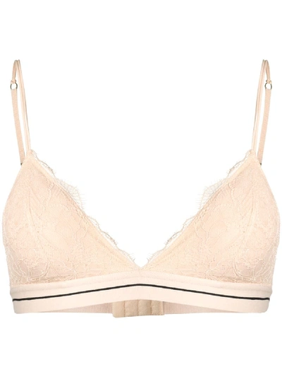 Love Stories Lace-detail Bra Top - Neutrals