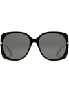 Gucci Square Sunglasses In Black