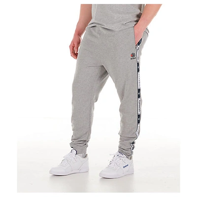Reebok Men's Classics French Terry Taped Jogger Pants In Grey Size 2x-large