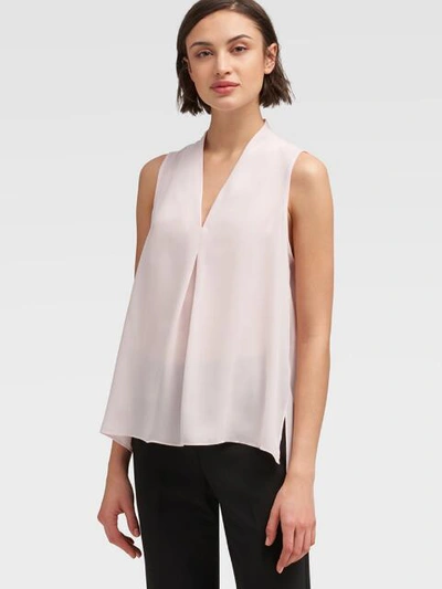 Dkny Women's Pleated-front Tank Top - In Light Pink