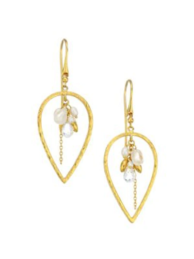 Gurhan Delicate Dew 24k Yellow Gold Multi-stone Cluster Earrings
