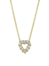 Roberto Coin Women's Tiny Treasures 18k Yellow Gold & Diamond Heart Pendant Necklace