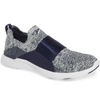 Apl Athletic Propulsion Labs Techloom Bliss Knit Running Shoe In Navy/ Pristine/ White