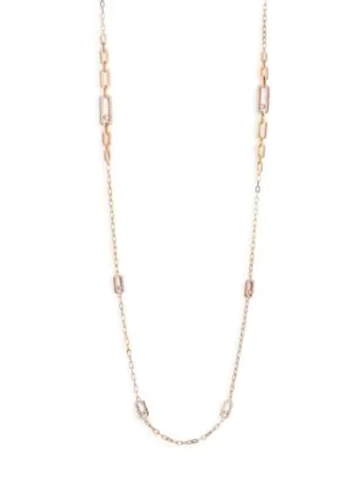 Messika Women's Move Classic 18k Rose Gold & Diamond Sautoir Chain Necklace