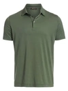 Loro Piana Smithtown Cotton Polo In Olive