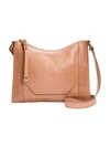 Frye Melisa Leather Crossbody Bag In Dusty Rose