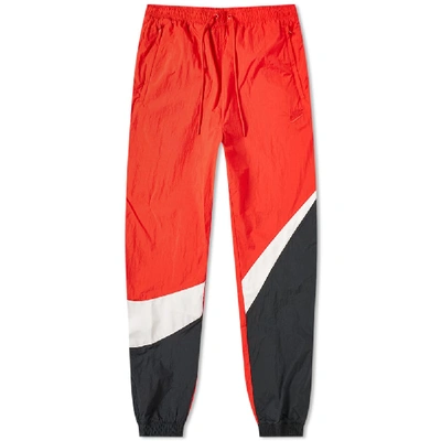 Nike Big Swoosh Woven Pant In Red