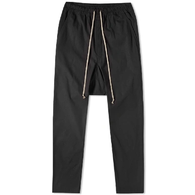Rick Owens 'drowstring Aster Cropped' Pants In Black