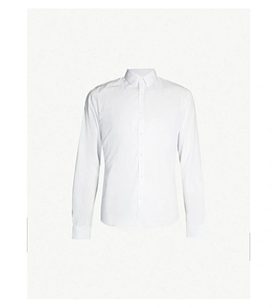 Sandro Classic-fit Cotton-poplin Shirt In White