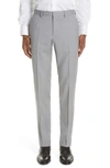 Hugo Boss Chino Slim Fit In Twill Elasticized Moline Boss Kaito1 In Griffin Melange