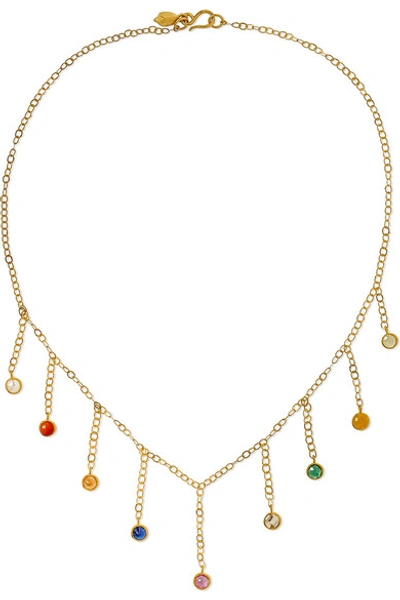 Pippa Small 18-karat Gold Multi-stone Necklace