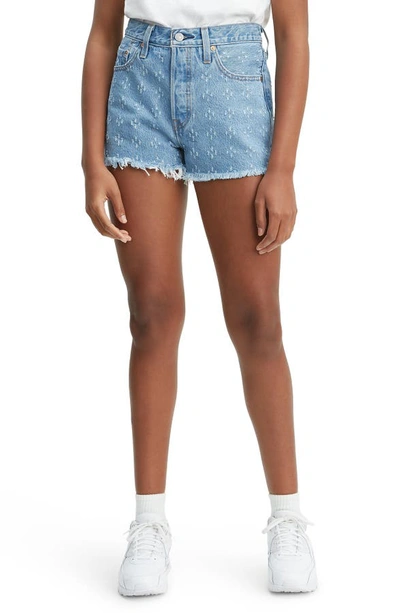 Levi s 501 High Rise Cutoff Denim Shorts In Dottie Blues ModeSens