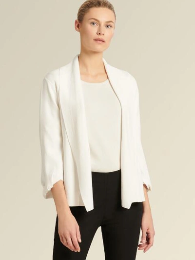 Donna Karan New York Open-front Cropped Cardigan In Black
