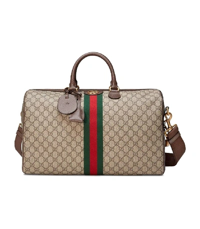 Gucci Ophidia Gg Medium Carry-on Duffle In Neutral