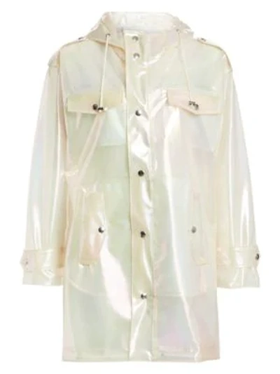 Each X Other Iridescent Translucent Parka In Transparent