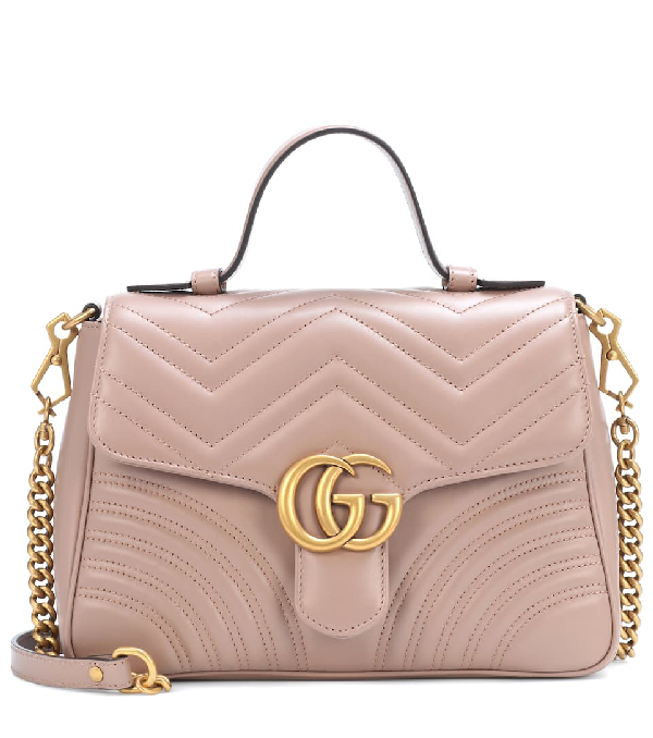Gucci Gg Marmont Small Shoulder Bag In Pink | ModeSens