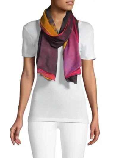 Missoni Multicolor Neck Scarf In Purple Multi