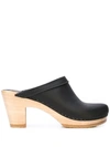 No.6 'old School' Clogs - Schwarz In Black