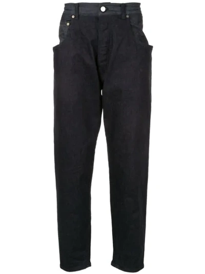 Fumito Ganryu Straight-cut Trousers In Blue