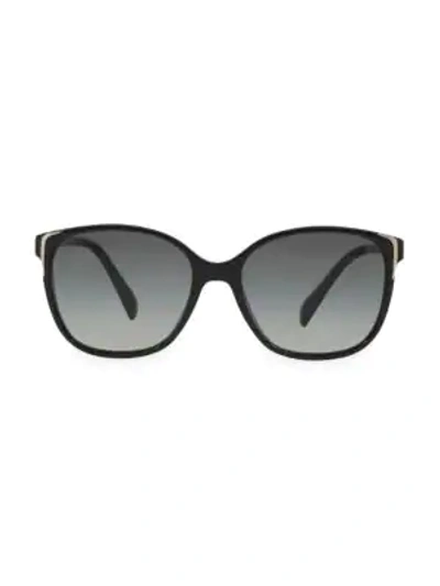 Prada 55mm Square Sunglasses In Black