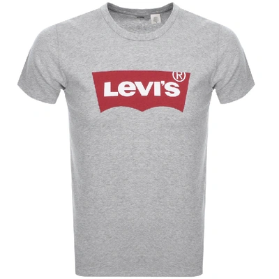 Levi's Logo Crew Neck T Shirt Grey | ModeSens