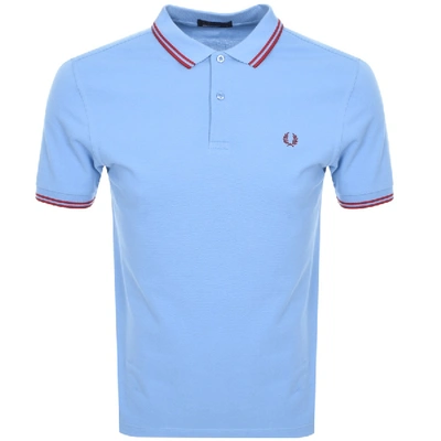 Fred Perry Twin Tipped Polo T Shirt Blue | ModeSens
