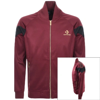 Converse Luxe Star Chevron Track Jacket Red ModeSens