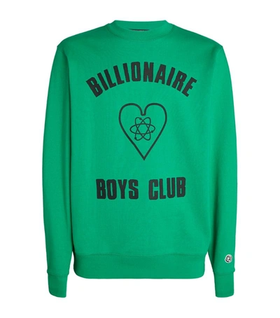 Billionaire Boys Club Cotton Logo Sweatshirt In Green