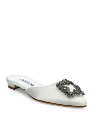 manolo blahnik hangisi flat mule