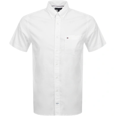 Tommy Hilfiger Short Sleeved Poplin Shirt White