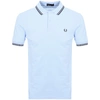 Fred Perry Twin Tipped Polo T Shirt Blue