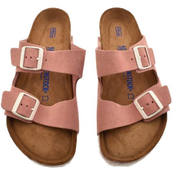 birkenstock arizona pink gold