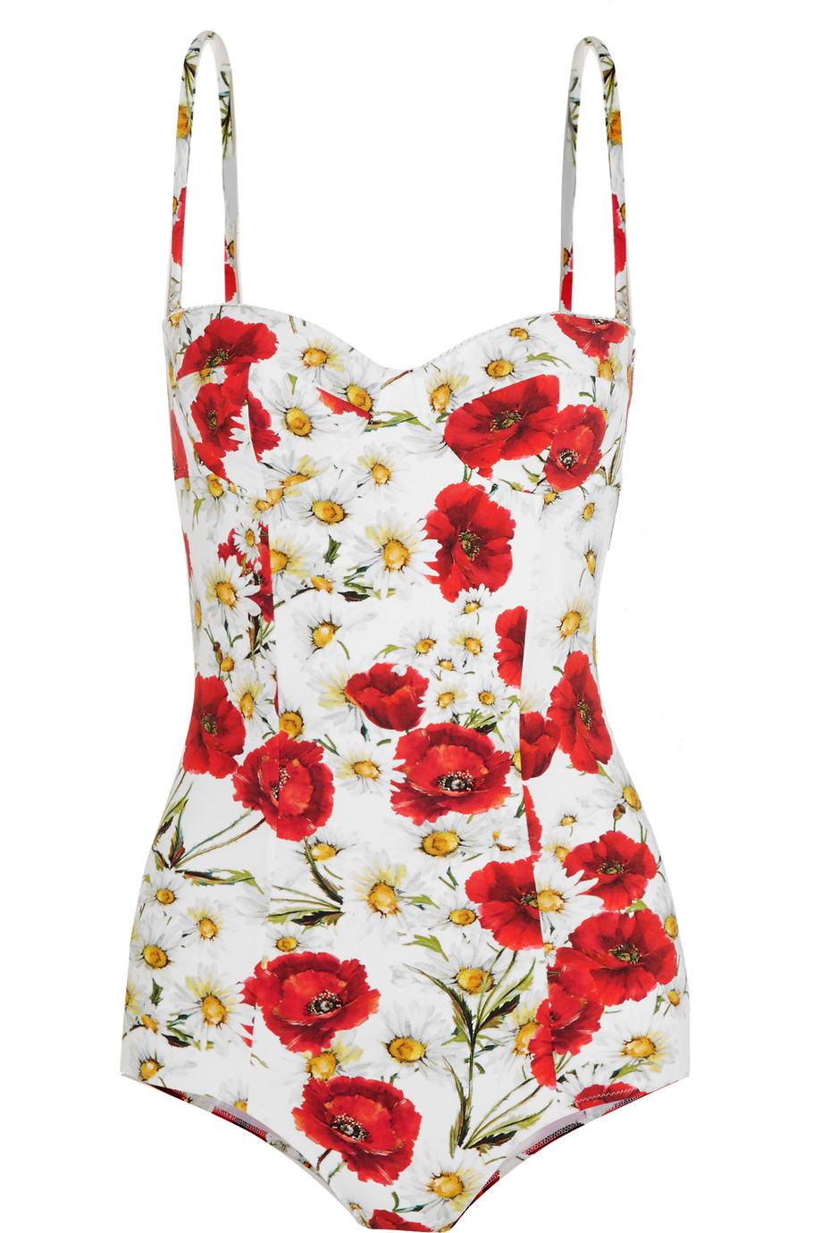 Dolce & Gabbana Floral-print Swimsuit | ModeSens