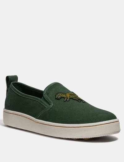 Coach C115 Slip On In Green - Size 12 D In Rexy Green
