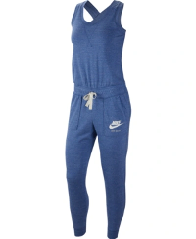 Nike Sportswear Gym Vintage Jumpsuit In Indigo Storm