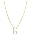 Lana Jewelry Initial Pendant Necklace In Yellow Gold- G