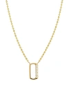 Lana Jewelry Initial Pendant Necklace In Yellow Gold- O