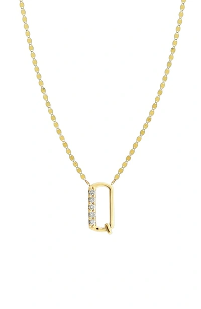 Lana Jewelry Initial Pendant Necklace In Yellow Gold- Q