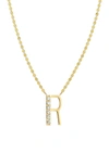 Lana Jewelry Initial Pendant Necklace In Yellow Gold- R