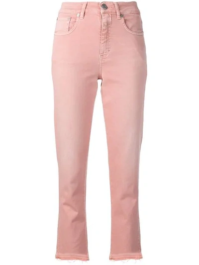 Closed High-rise Cropped Jeans In Pink