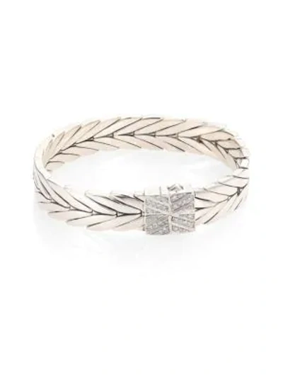 John Hardy Women's Modern Chain Diamond & Sterling Silver Small Bracelet