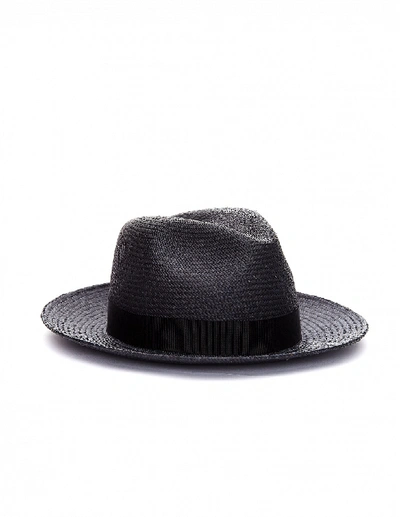 Yohji Yamamoto Dark Grey Straw Hat