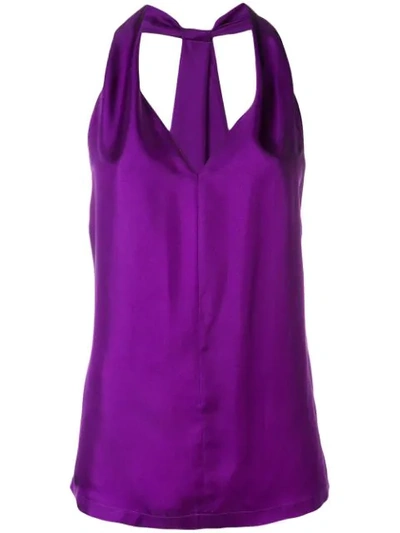 Alysi Halterneck Top - Purple