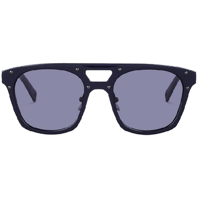 Vilebrequin Unisex Sunglasses Shiny Blue Lenses
